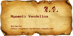 Nyemetz Vendelina névjegykártya